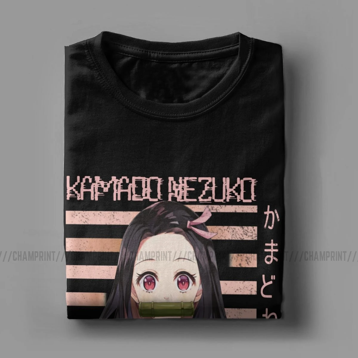 Kamado Nezuko T Shirts Men Cotton Funny T-Shirt Demon Slayer Kimetsu No Yaiba Tanjirou Anime Manga Tees Short Sleeve 6XL