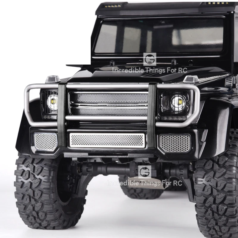 Металлический быстроразъемный передний бампер для 1/10 RC Crawler Car TRX4 G500 TRX6 G63|Детали и