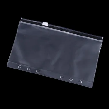 

Peerless A5/A6/A7 Transparent PVC Storage Card Bag Traveler Notebook Diary Planner Zipper Bag Filing Products