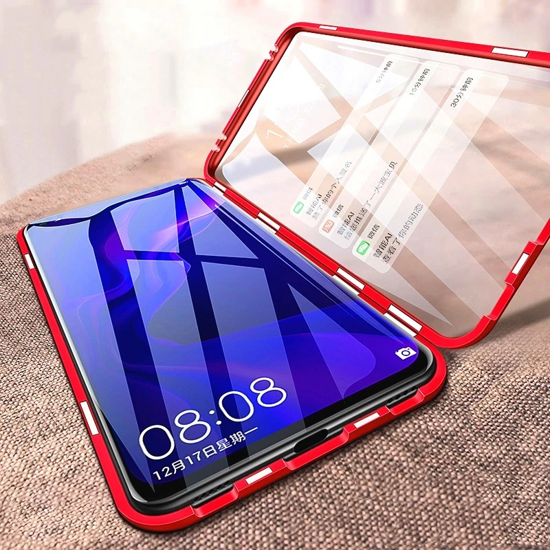 Magnetic Cover Case for Xiaomi mi 9 SE 8 lite A3 9s 9t cc9 cc9e F1 mi9t Tempered Glass case |