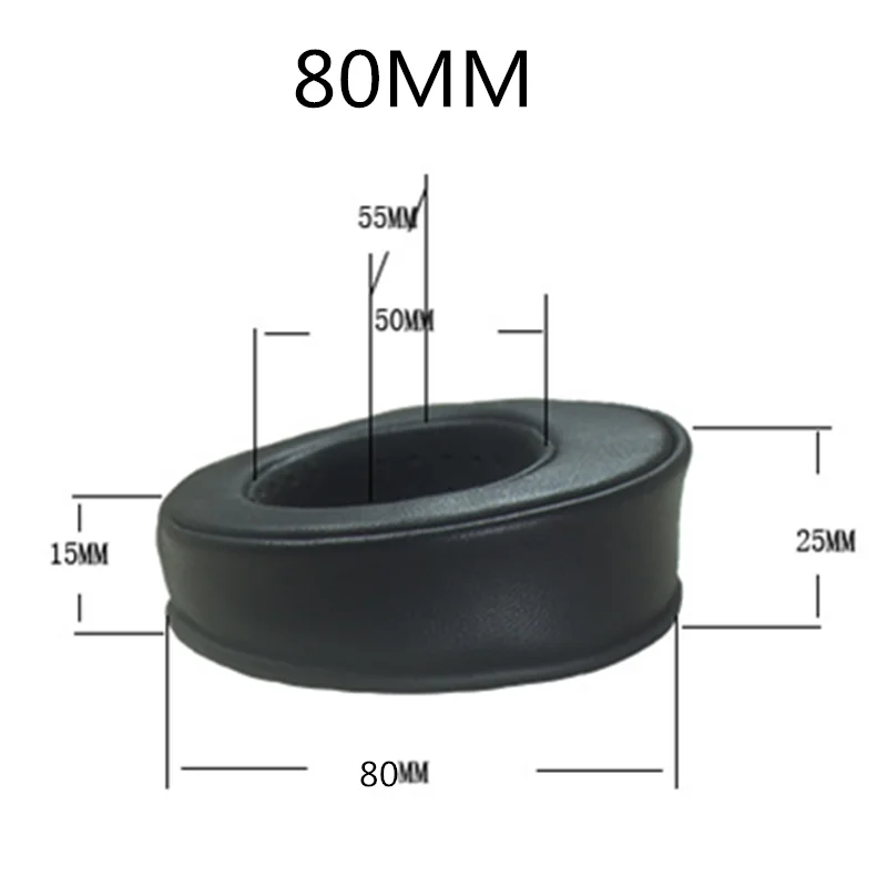 Earpad Redondo de Couro Perfurado Espuma Macia Earpad Redondo Heepskin Headphones 80 mm 85 mm 90 mm 95 mm 100 mm 105 mm 110 mm - Image 4