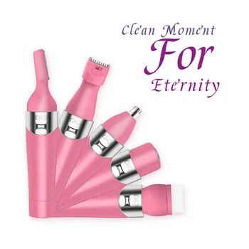 

5 in 1 Women Epilator Female Eyebrow Trimmer Lady Shaver Wet & Dry Hair Removal Shaving Machine Face depilador Bikini Depilatory