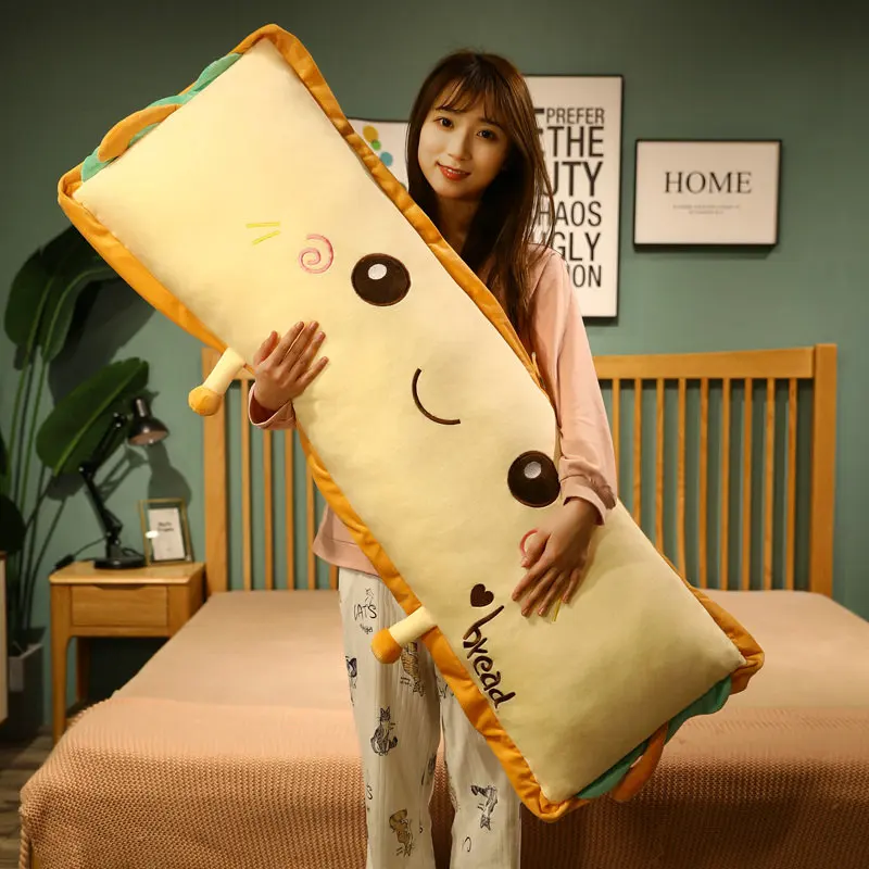 

65-120cm Simulation Food Bread Cake Plush Toy Cute Stuffed Doll Soft Nap Sleeping Pillow Sofa Bed Cushion Creative Birthday Gift