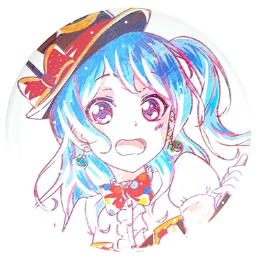 Bang Dream! Аниме Afterglow Roselia HHW Misaki Kanon Kokoro Lisa Ako Sayo Hina Yukina Moca Aya игровая металлическая икона - Color: 24 Kanon Matsubara