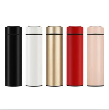 

Double Wall Insulated Vacuum Flask Smart Stainless Steel Water Thermal Bottle With LCD Touch Screen Waterproof Coffee Thermo Mug