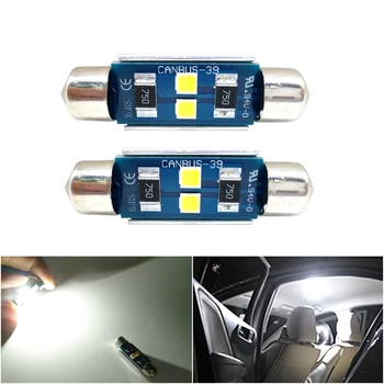 

2x C5W LED CANBUS Bulb Festoon Dome Reading License Plate Lights For Hyundai Tucson IX35 IX25 Santa Fe Sonata 9 2015 2016 2017