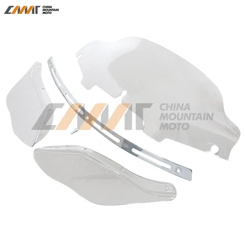 

6" Windshield Slotted Stock Batwing Trim Side Air Wing Case for Harley Davidson Electra Street Glide Touring Bike 1996-2013