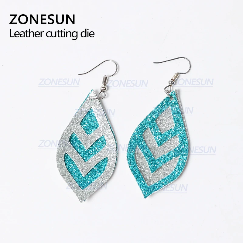 ZONESUN H7 DIY Custom Cutter кожаные серьги для резки высечки кожи для стального правила высечки машины пресс-инструменты