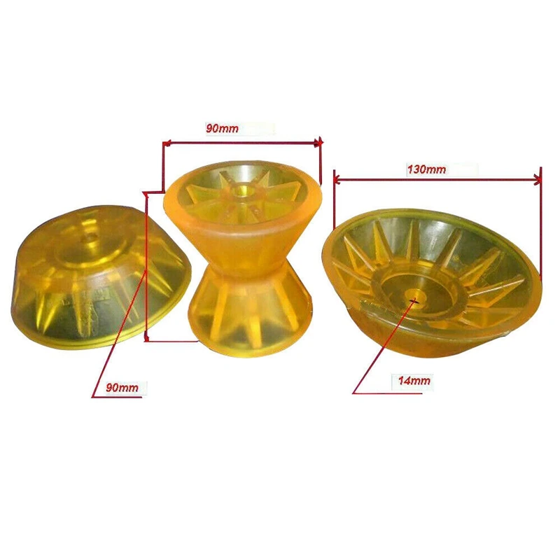 NewMarine 3-Piece 4 Inch полиуретановый носовой ролик для не маркировочного лодочного прицепа