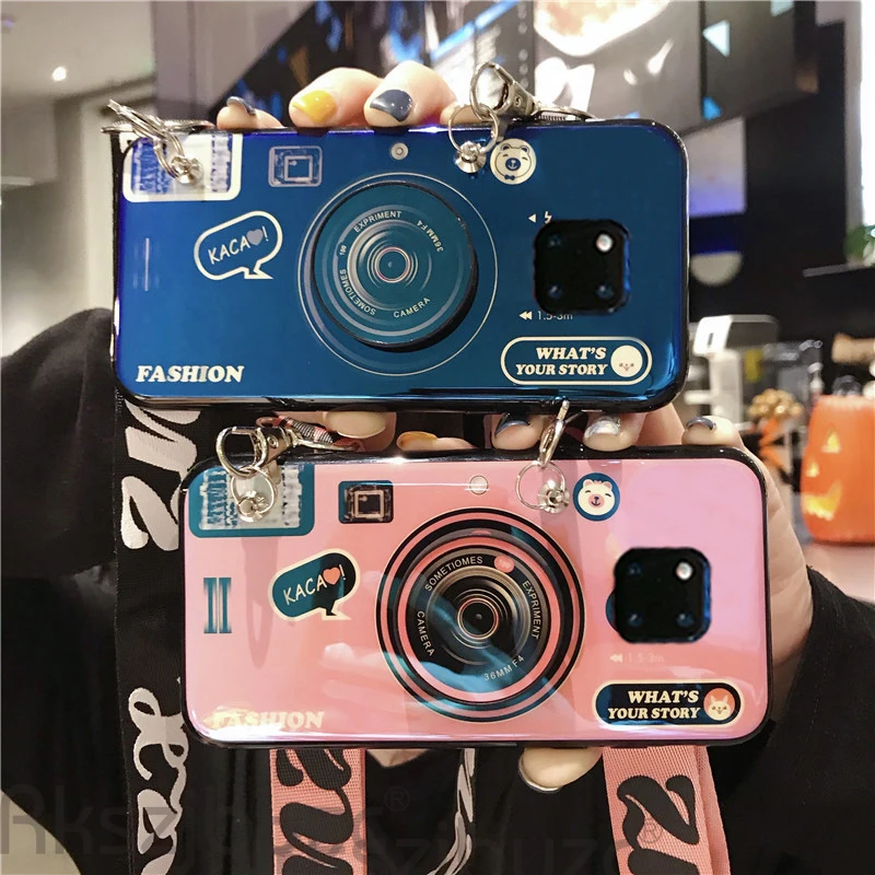 3D Камера чехол для huawei Y9 2019 2018 Honor 8X Y7 Pro Y6 8C вид 20 Nova 2i 2s 2 плюс задняя крышка |