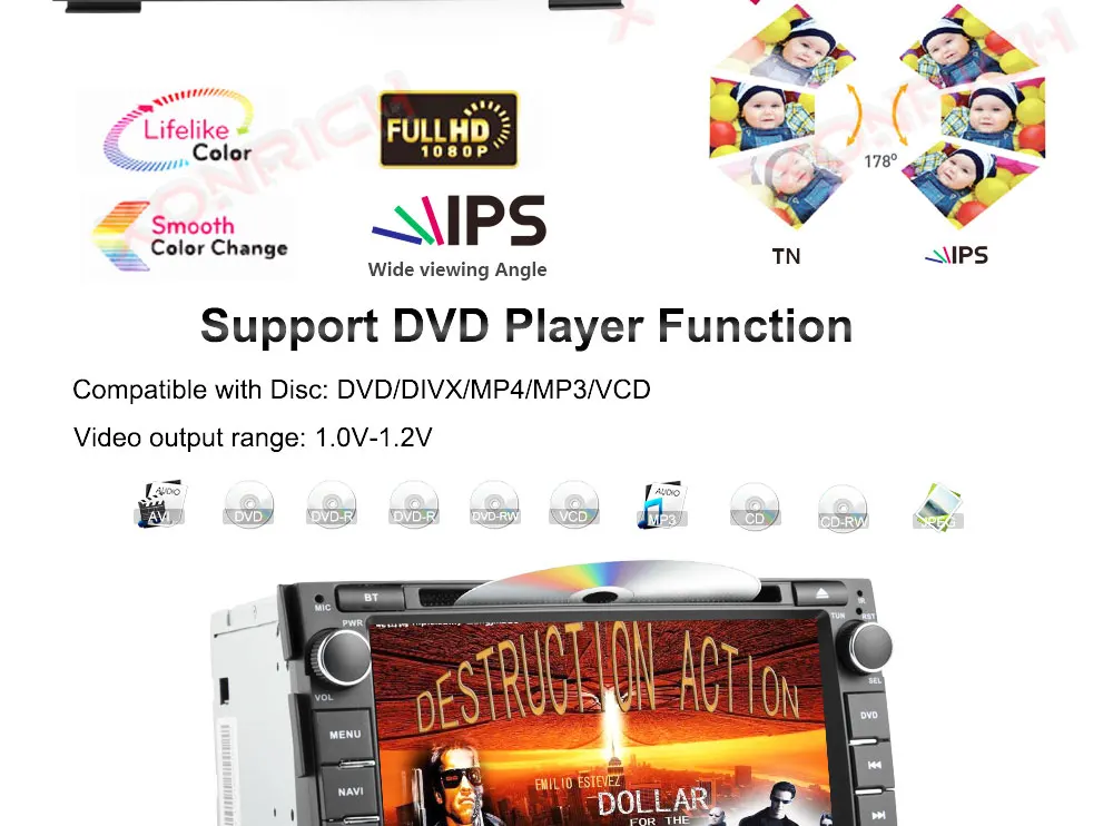 Excellent IPS DSP 4G 64G 2 Din Android 9.0 car multimedia dvd player For KIA Ceed 2009 2010 2011 2012 auto radio GPS Navigation obd2 DVR 5