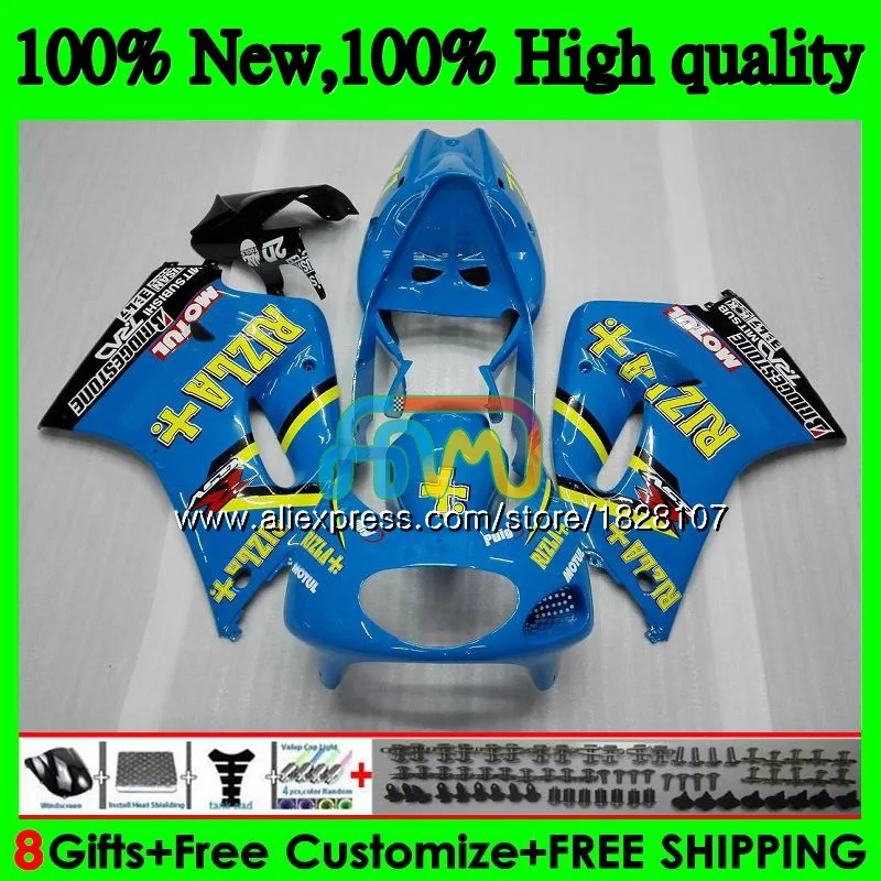 Корпус для SUZUKI rizla Blue RGVT250 SAPC RGV-250 VJ23 95 96 97 98 67BS. 4 RGV 250 VJ22 VJ 23 RGV250 1995 1996 1997 1998 обтекатель