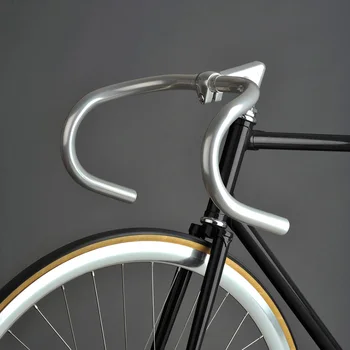 

fixie bike handlebar fixed gear bike bent handlebar track bicycle 25.4mm 400mm aluminum alloy fixed gear bike handle