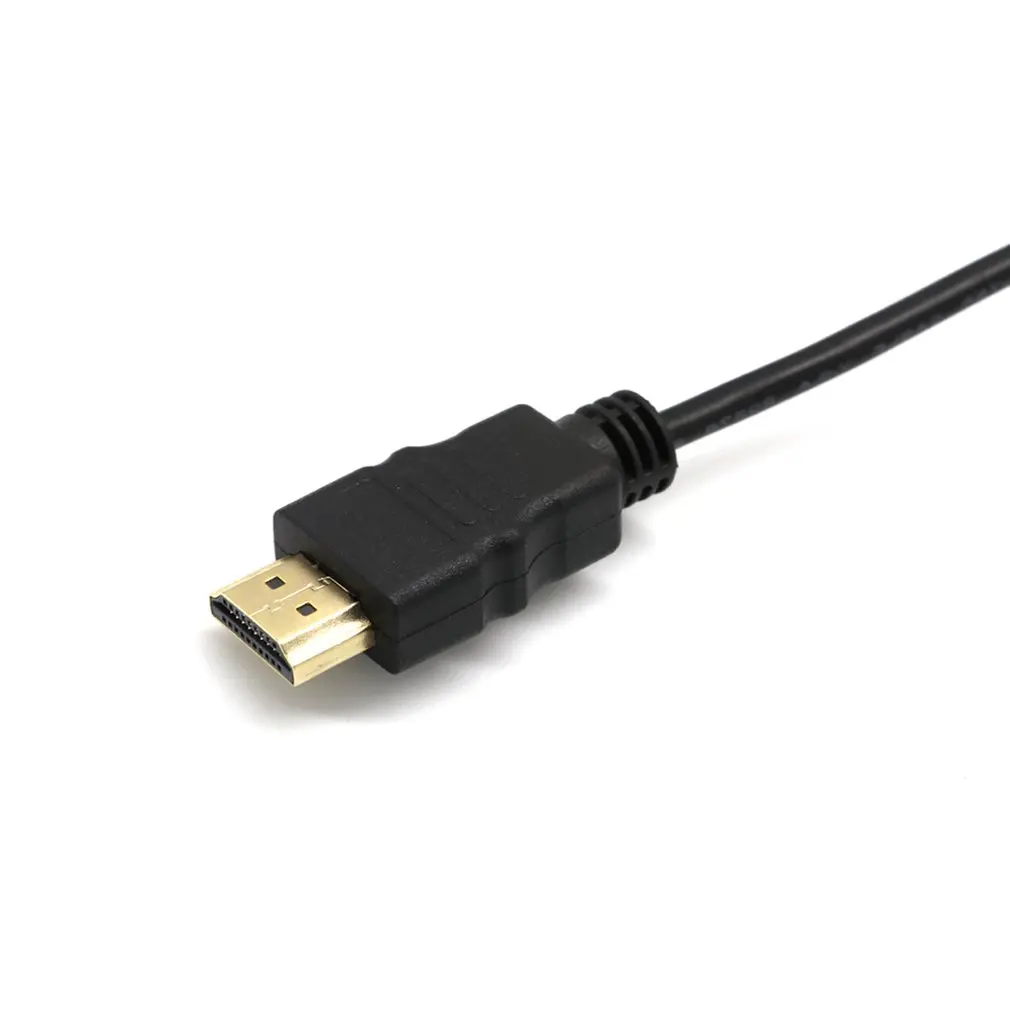 HDMI к VGA hd-конвертер кабель аудио кабель Male Мужской кабель видеоадаптера свинец для HD tv компьютерный монитор ПК для ПК ноутбука тв