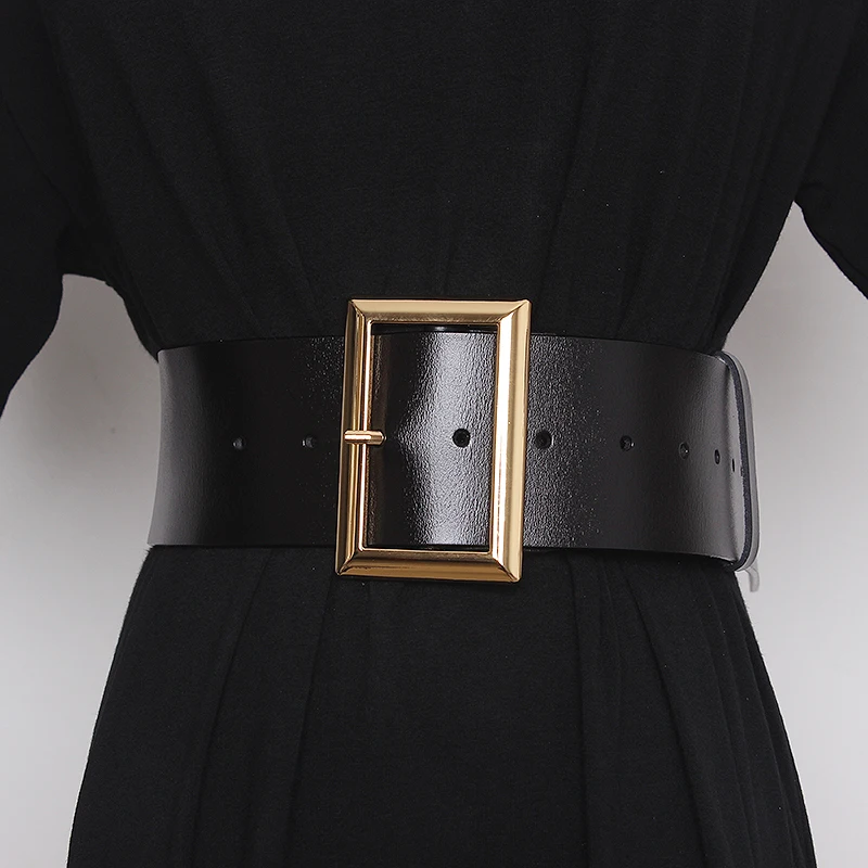 Plus Size Wide Corset Belt Ladies Waist Designer Belts For Women Elastic  Cummerbunds Brown Stretch Big Dress Waistband