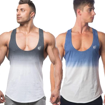 

Gym Men Muscle Training Clothes Sleeveless Tank Top Tee T-Shirt Summer Bodybuilding Sport Fitness Vest