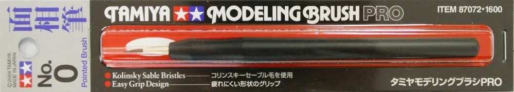 Tamiya 87072 моделирующая Кисть PRO, заостренная Кисть#0