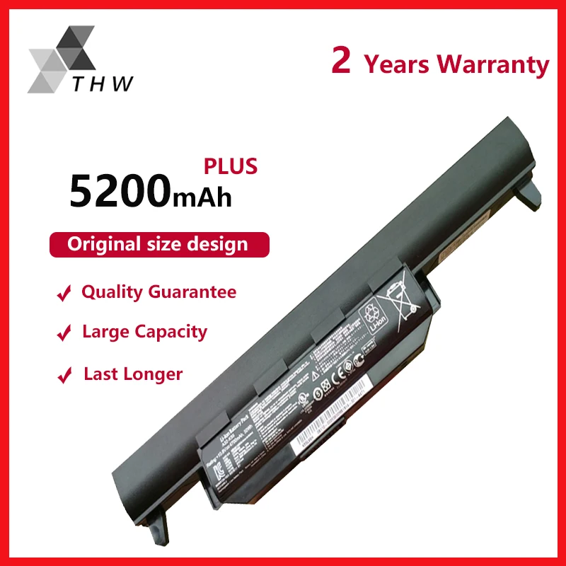 THW Аккумулятор для ноутбука Asus X45 X45A X45C X45V X45U X55 X55A X55C X55U X55V X75 X75A X75V X75VD U57 U57A