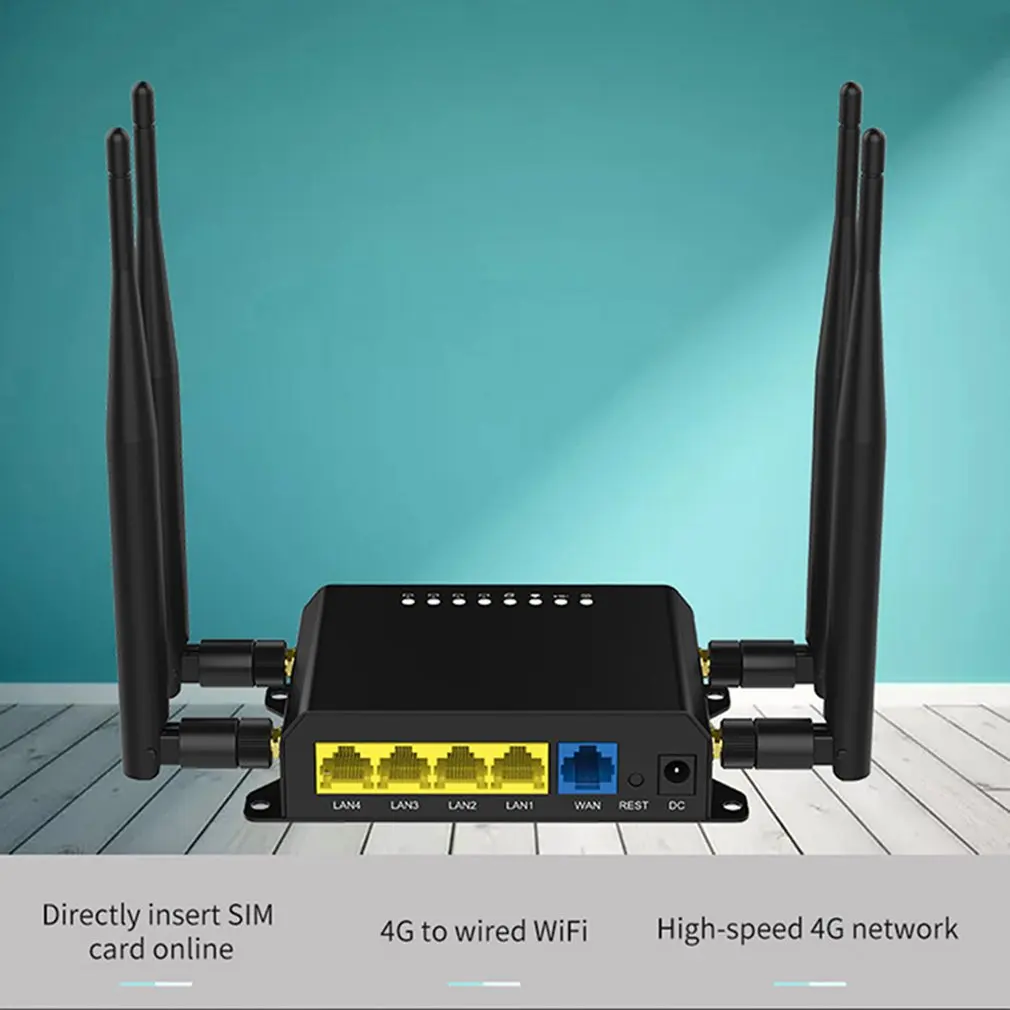 Фрезерный роутер Мобильный Wi-Fi 4g lte модем со слотом для sim-карты ретранслятор 2 4