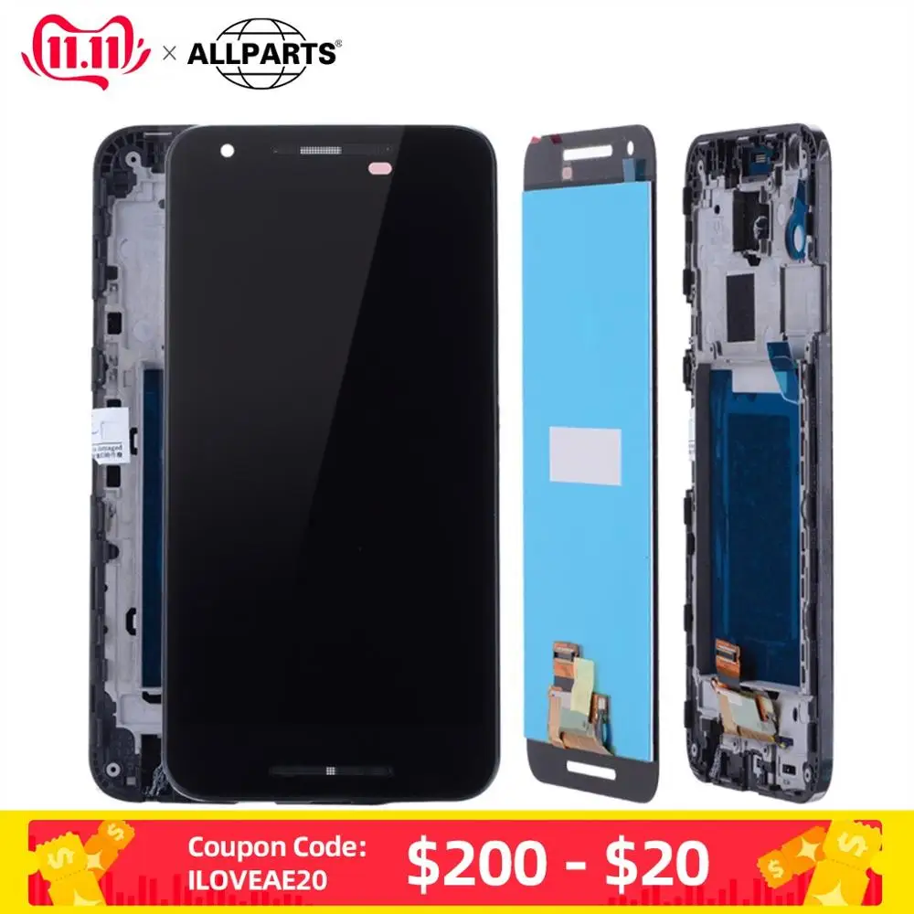 Дисплей для LG Google Nexus 5X H790 H791 в сборе с тачскрином на рамке Оригинал черный |