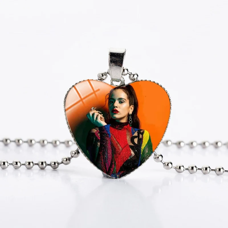 8 Хип-хоп Billie Eilish рок-певица ожерелье женщина кабошон стекло купол сердце Чокер-ожерелье в стиле панк ювелирные изделия болельщики подарки - Окраска металла: 8