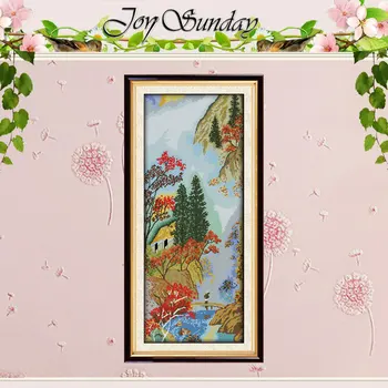 

Cloud in the hills Patterns Counted Cross Stitch 11CT 14CT Cross Stitch Set Wholesale Cross-stitch Kit Embroidery Needlework