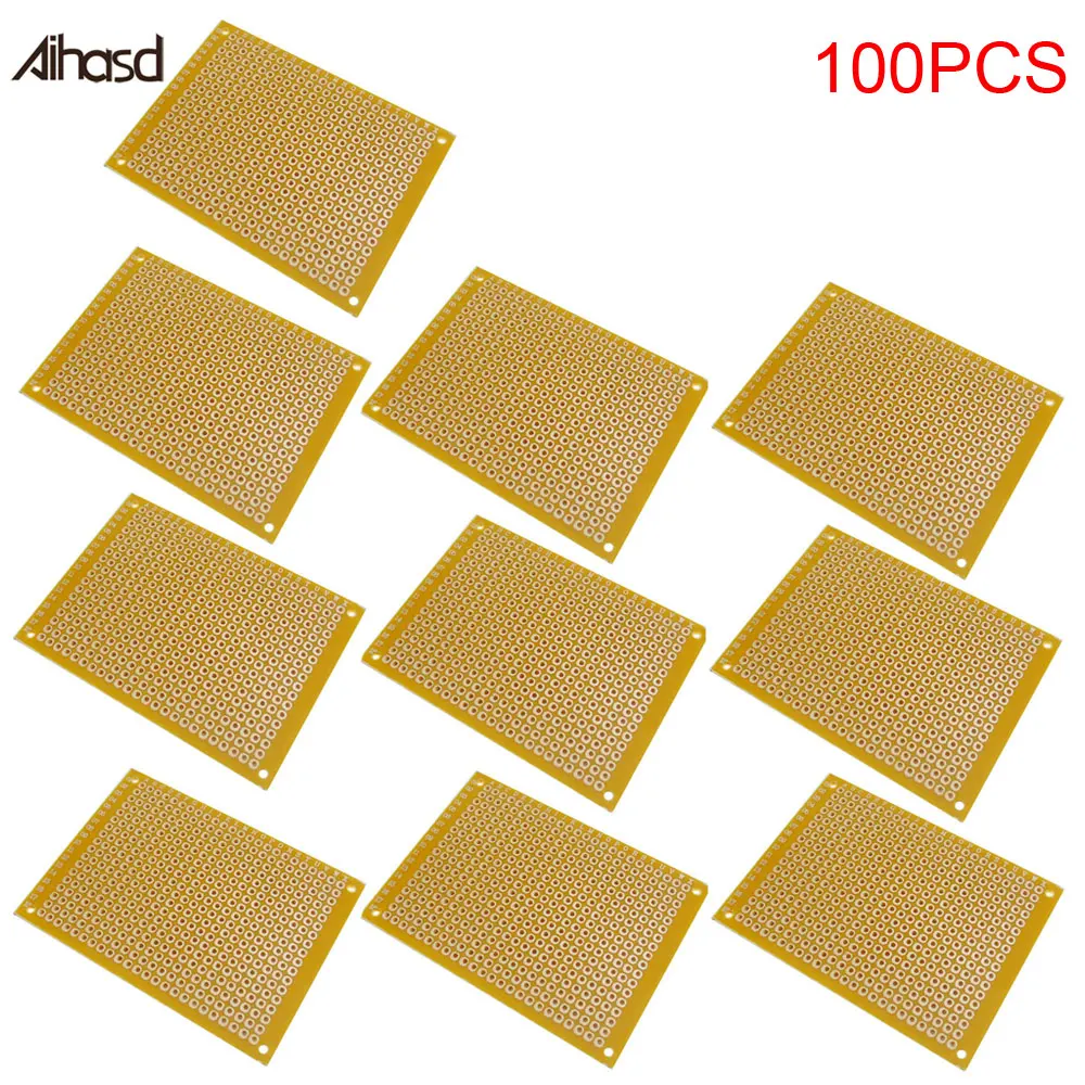 100PCS 5cm*7cm 5*7CM Universal board Experimental Plate Circuirt PCB Hole Bread Board Breadboard | Электронные компоненты и