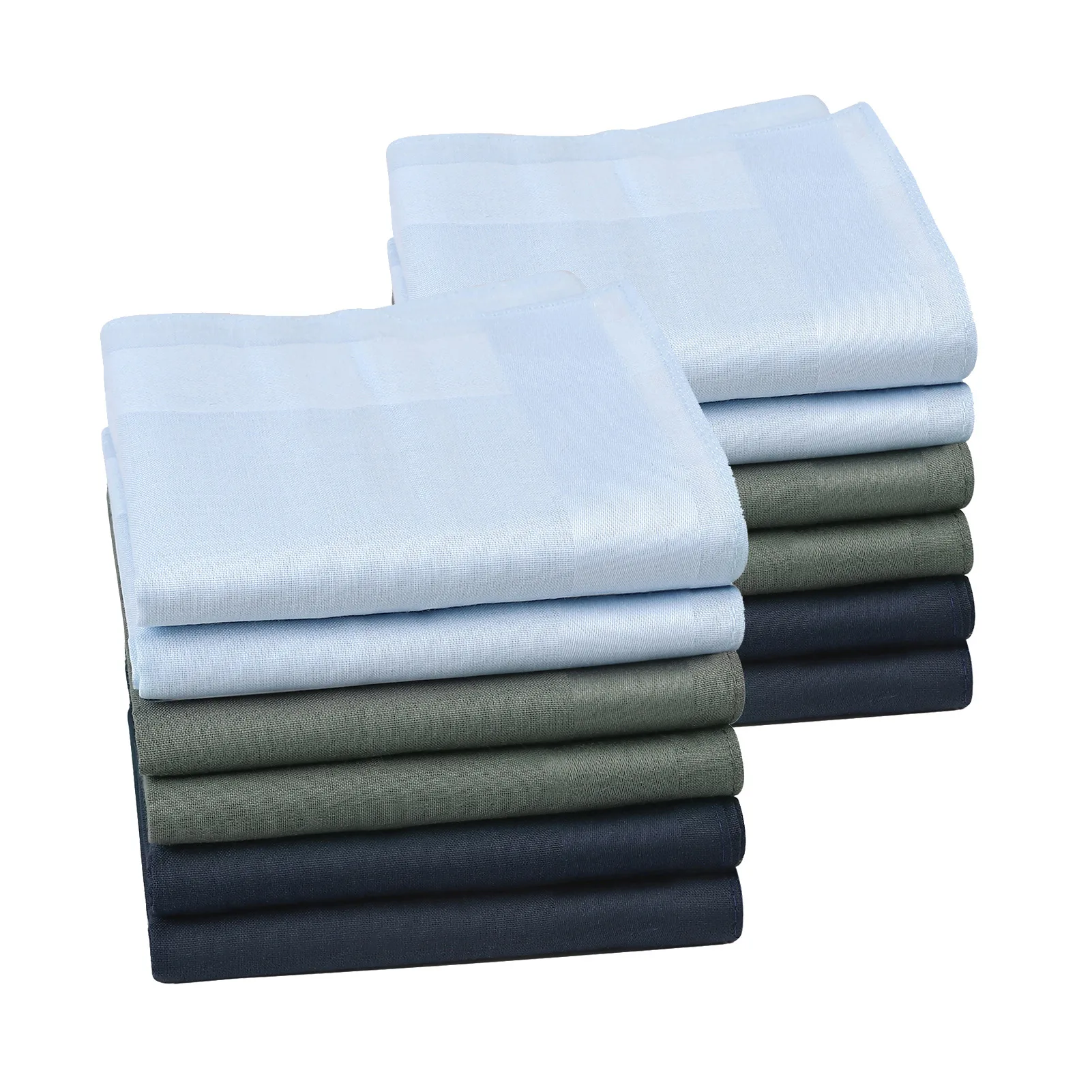 Fashion Square Handkerchief For Men Gentlemen Classic Solid Color Pocket Cotton Towel For New Year Gift Wedding Party 6/12PCs pocket square mini handkerchief
