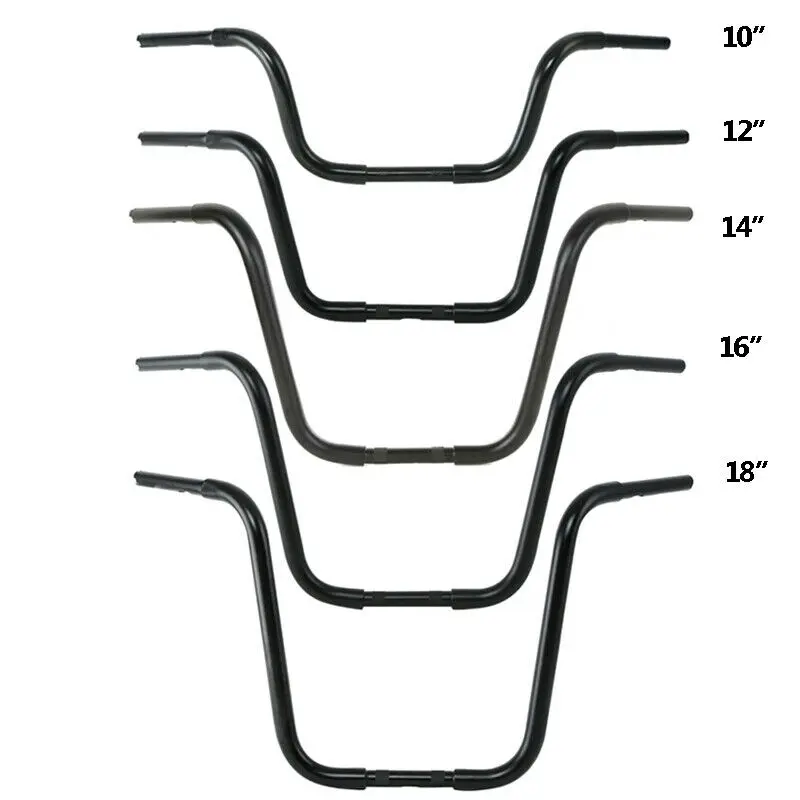 Motorcycle 10/12/14/16/18" Rise APE Hangers Bar 1 1/4" Fat Handlebar