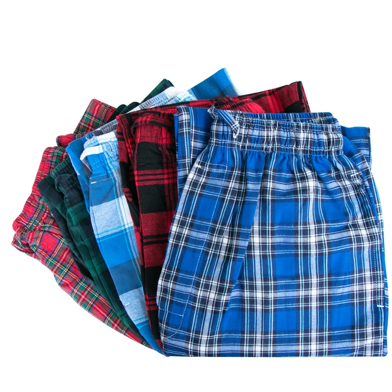 boys plaid pajama bottoms