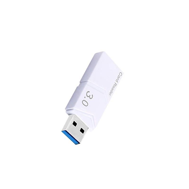 Высокоскоростной USB 3,0 считыватель карт памяти набор для TF карты адаптер конвертер инструмент S55 - Цвет: Белый