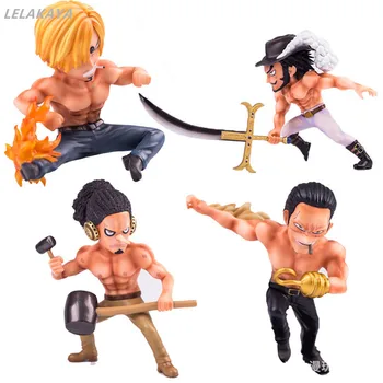 

18CM Japanese Anime ONE PIECE Sir Crocodile Usopp Sanji Dracule Mihawk Fighting Ver. PVC Action Figure Collection Model Toy Doll