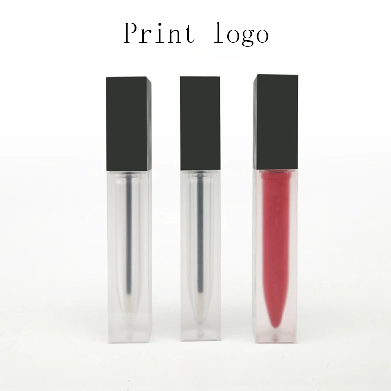 

Print Your Logo 50pcs 5ml Empty Lipgloss Bottle DIY Lip Gloss Container Transprent Refillable Bottles Empty Lipgloss Bottle