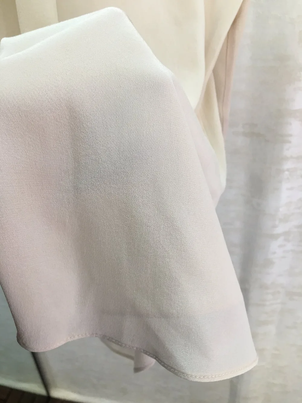 12.7 New Bow Collar Silk Print long sleeve blouses