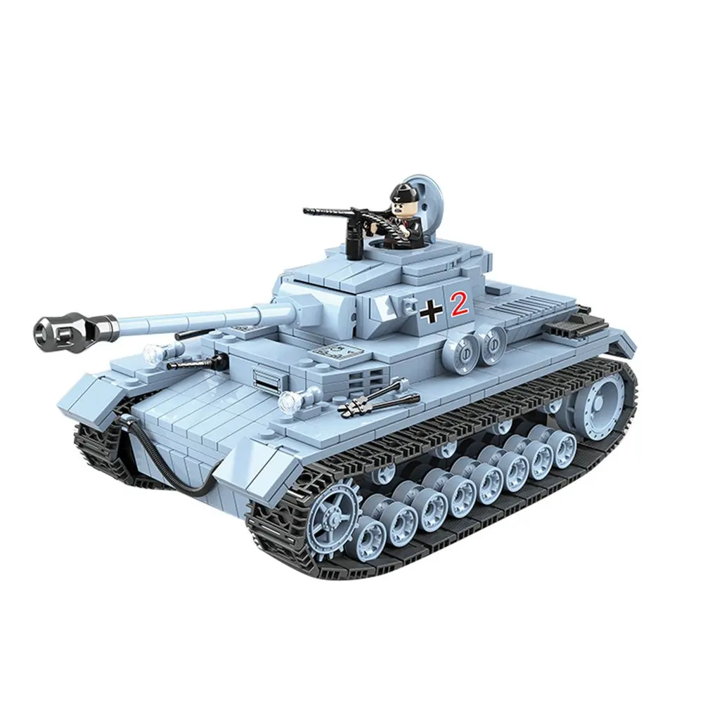 

Military Panther Tank 121 German Medium Tank Soldier Police Building Blocks Fit Legoing Technic WW2 Bricks Army Kids Toys Gifts