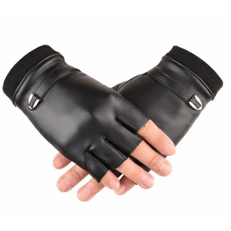 21 стиль мужчины Witner искусственная кожа сенсорный экран перчатки Плюшевые Подкладка теплые варежки