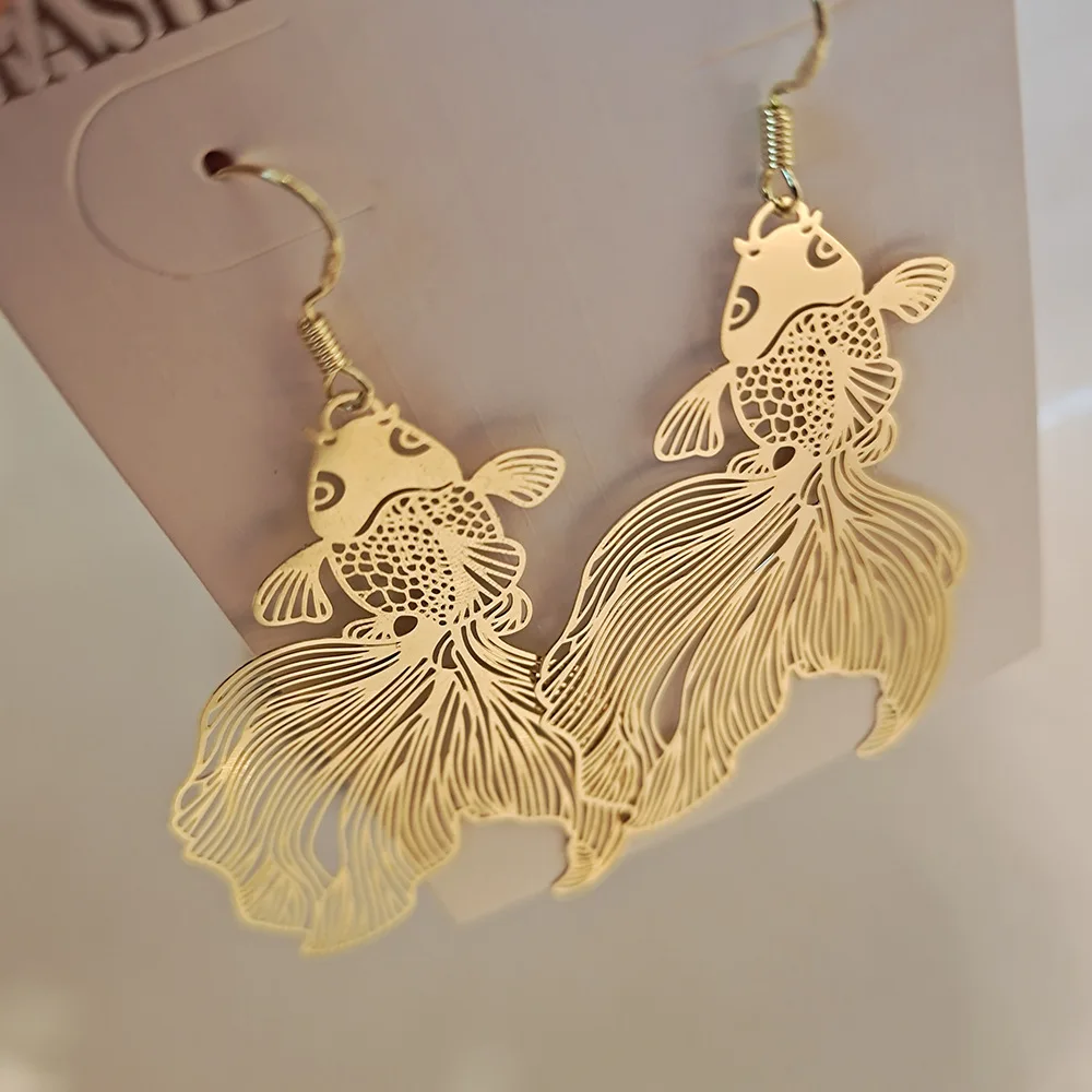 Pendant Earrings Women Fashion Metal-Piece Hollow for Gift Personality