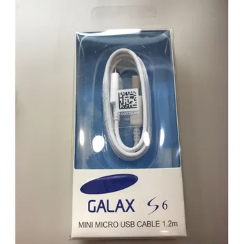 

100Pcs Original 1.2m 4ft Micro USB Cable Data With Braided Fast Charging Cable For S5 S6 S7 edge Plus Note 5 With Retail