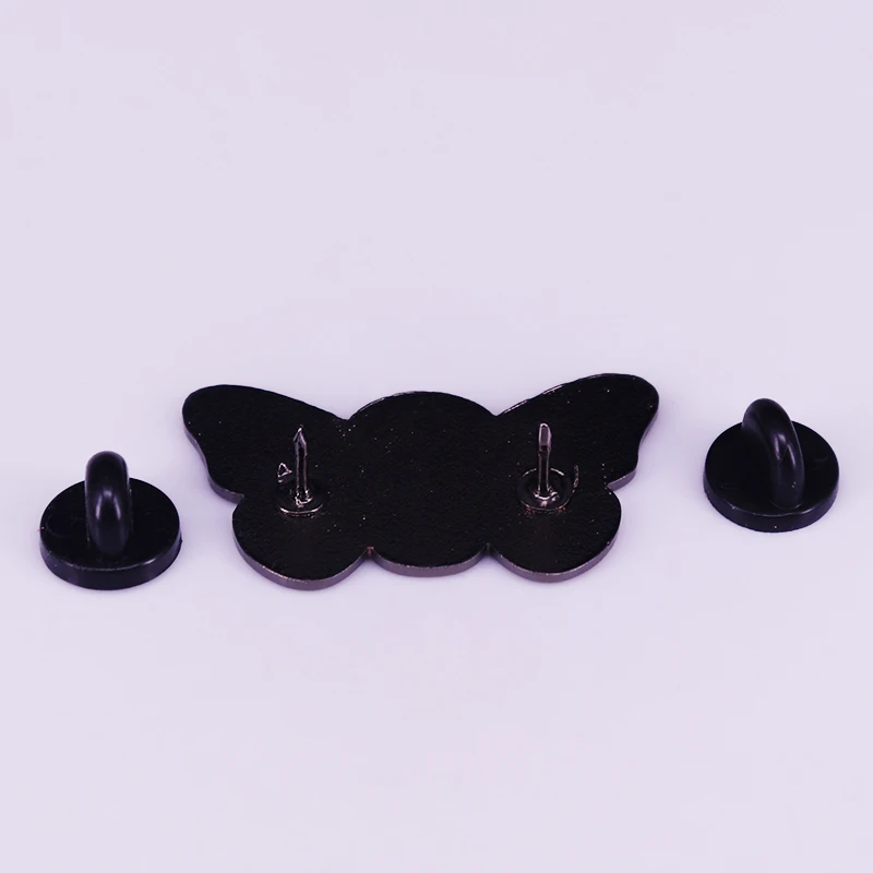 Sugar skull butterfly art badge fun quirky moth brooch Perfect for Day of the Dead Halloween costume