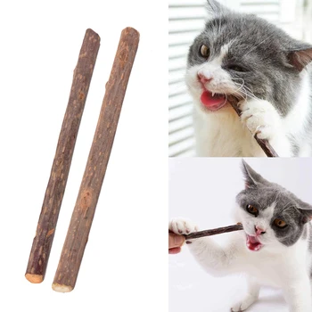 

11.9cm Natural Catnip Pet Cat Molar Toothpaste Stick Actinidia Fruit Silvervine Cat Snacks Sticks Pet Cleaning Teeth