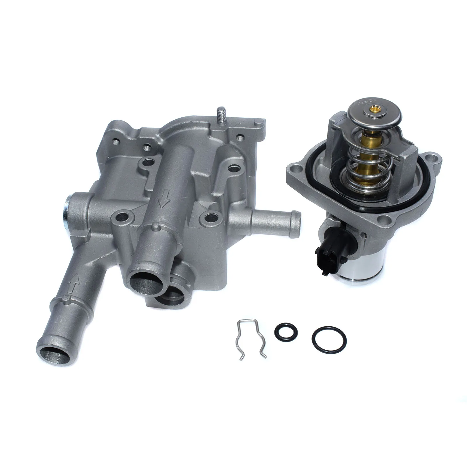 Алюминиевый корпус термостата WOLFIGO для Chevrolet Chevy Cruze Aveo Orlando Opel Astra Zafira Signum 96984103 96984104