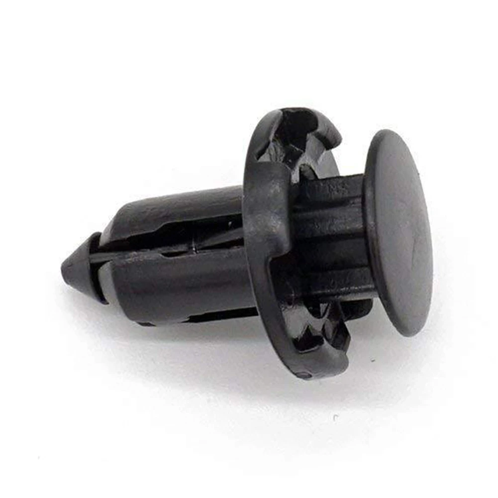 20pcs Plastic Push Type Bumper Clips Engine Cover Black Auto Fastener Parts Car Fender Liner For Honda