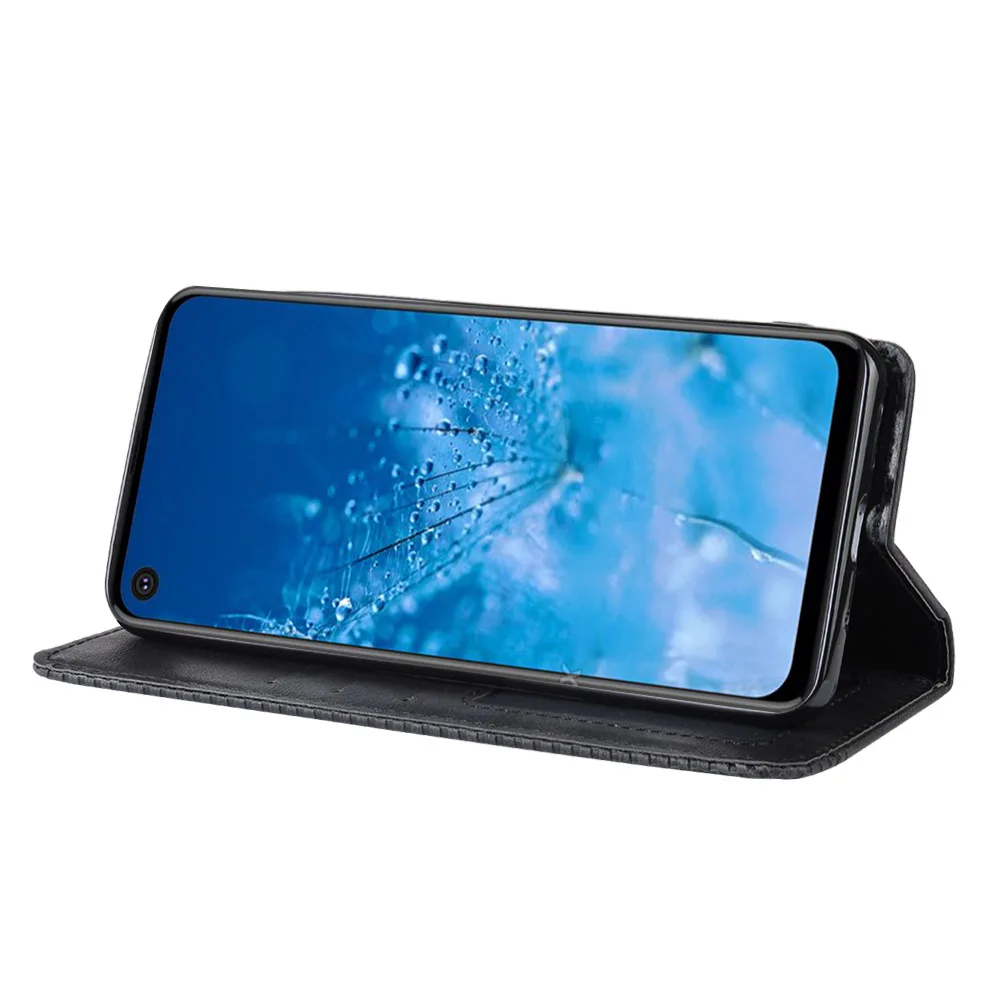 Магнитный винтажный кожаный чехол Премиум Coque для Motorola Moto P40 power P40 power Case 6,0 дюйма Flip Frivolous анти-осенний чехол
