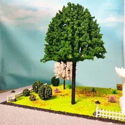 Modelo de árbol de calle a escala 1:87 HO, simulación de Banyan, Mini modelo para mesa de arena, escena a gran escala, diseño de tren de carretera y planta