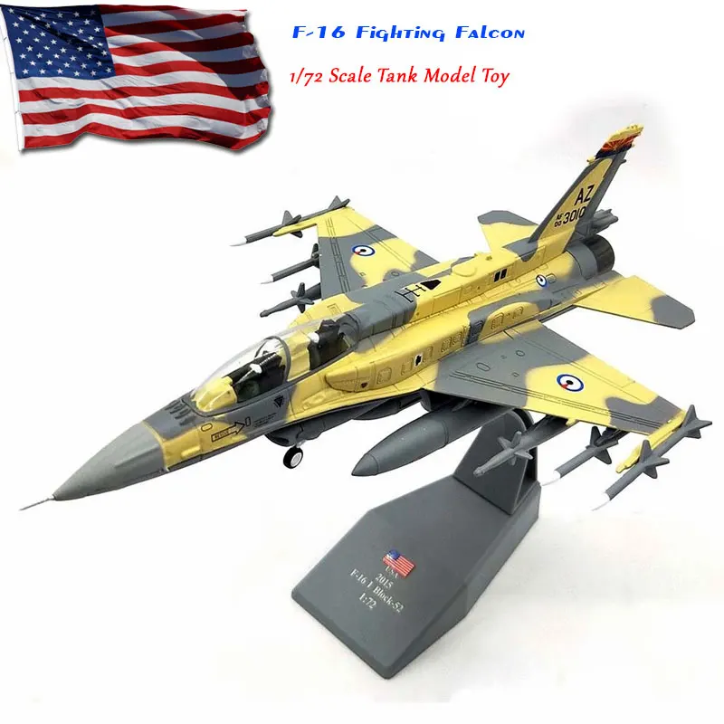 

1/72 Scale Military Model Toys F-16 Block52 Fighting Falcon Fighter Diecast Metal Plane Model Toy For Collection,Gift,Kid