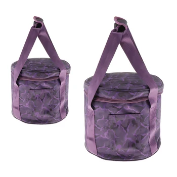 

Carrying Case Padded Travelling Bag Oxford Cloth Fits for 8''+12'' Crystal Singing Bowl Parts, Purple