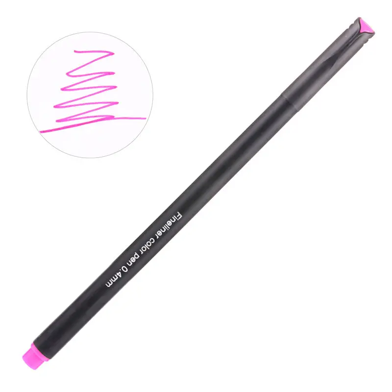 24 цвета, 0,38 мм, нейтральная гелевая ручка, маркеры, Fineliner, ручка для школы, офиса, набор ручек, Kawaii, художественная чернильная ручка, принадлежности, милые 04031 - Цвет: 21