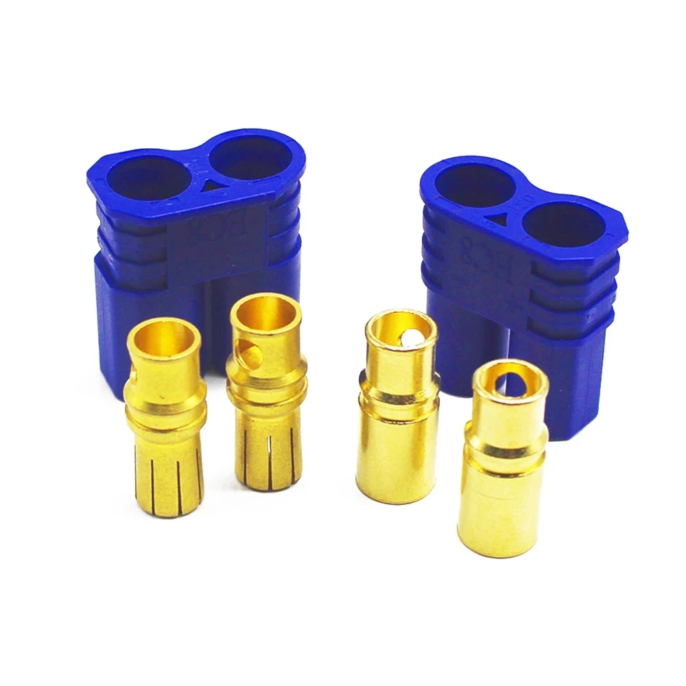 

5 / 10 Pairs EC8 Connector 8.0mm Banana Plug Gold Bullet Connector Female Male for RC ESC LIPO Battery/Motor
