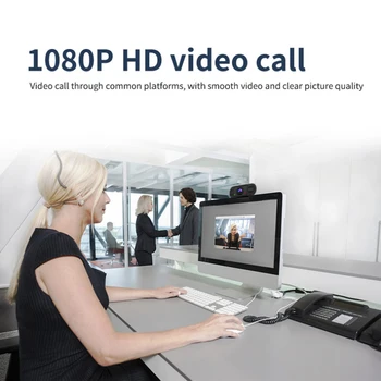 

HD 1080P Webcam Autofocus Web Camera For PC Laptop Desktop With Microphone USB Driver-free For Live Broadcast Video Conference