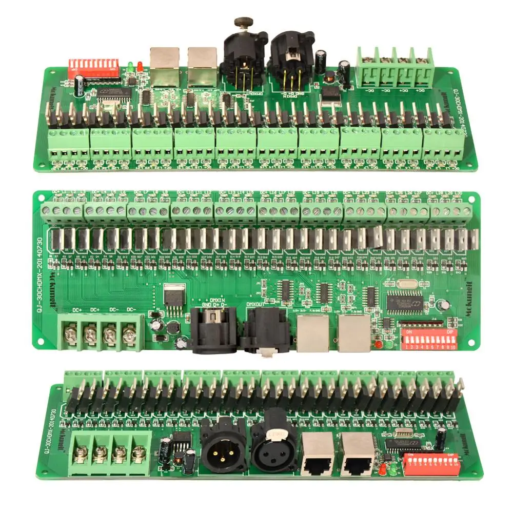 30 каналов DMX 512 RGB контроллер 30CH DMX RGB Светодиодная лента декодер диммер драйвер DC9V-24V контроллер светодиодной ленты DMX512 декодер